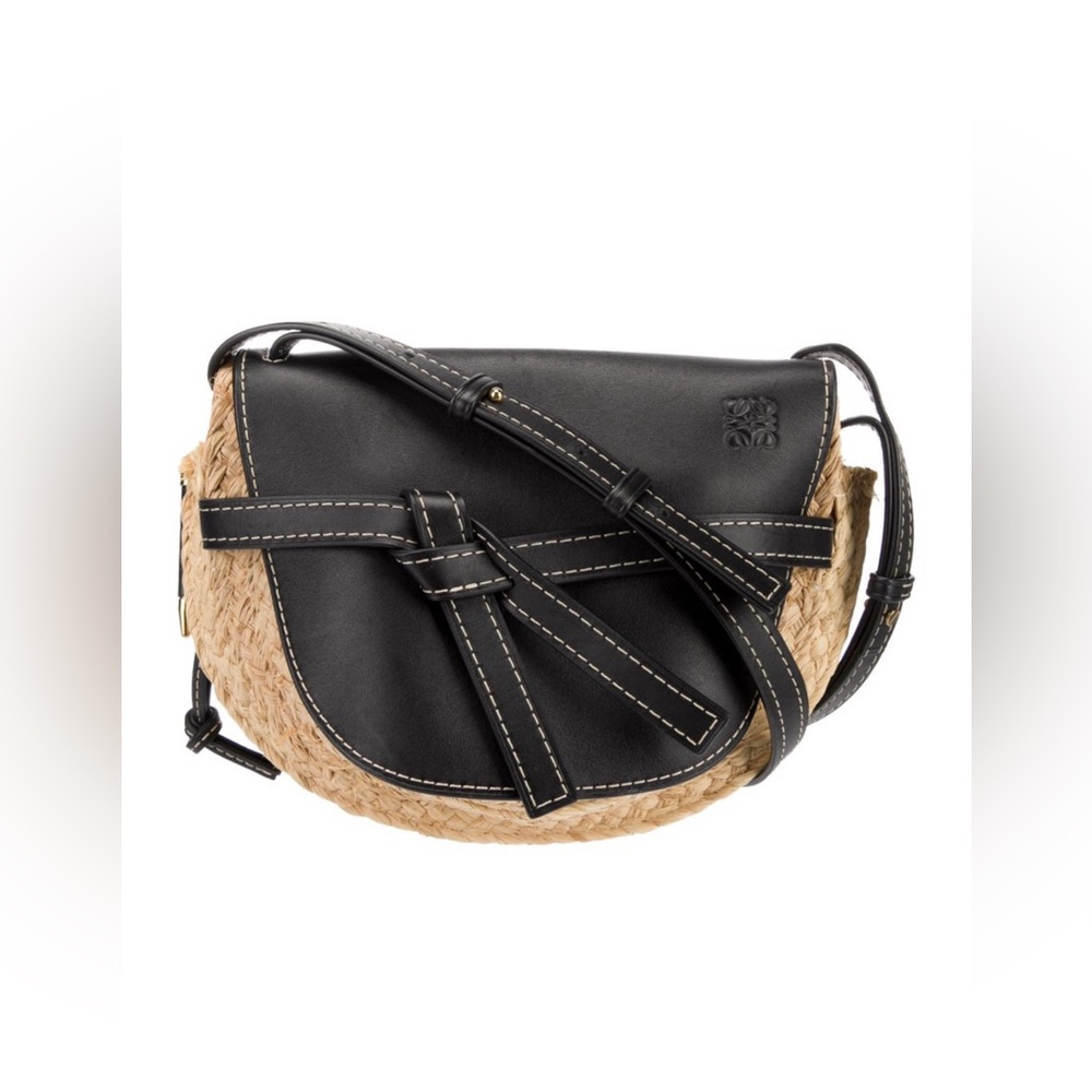 Loewe Raffia Gate Crossbody Bag